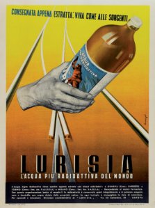 Anni '30: la pubblicità della Lurisia, l'acqua più radioattiva del mondo!
