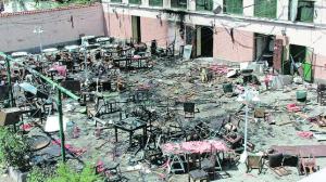 CASABLANCA (Marocco). 17-05-2003. Patio della Casa de España dove si immolarono due uomini bomba FOTO: LUIS DE VEGA. ARCHDC