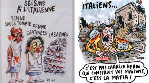 Charlie Hebdo terremoto censura