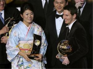 Homare Sawa kimono miglior calciatrice FIFA 2011